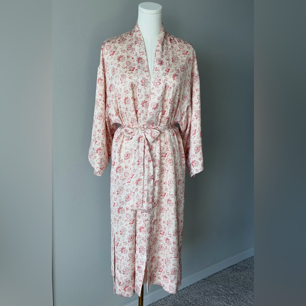 Aritzia Wilfred Monody Floral Satin Women's Robe-XS